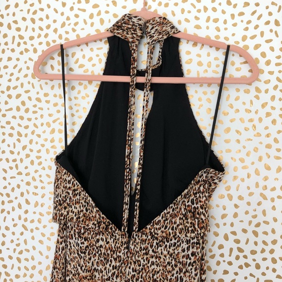 NWT Free People Animal Instincts Halter Maxi Dress - Picture 6 of 8